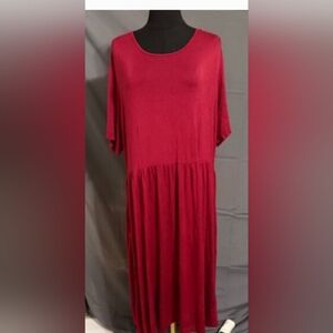 Elegant Burgundy Dress